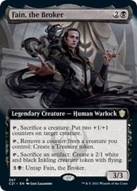Fain, the Broker (Extended Art) - Commander 2021 - Magic: The Gathering card