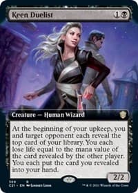 Keen Duelist (Extended Art) - Commander 2021 - Magic: The Gathering card