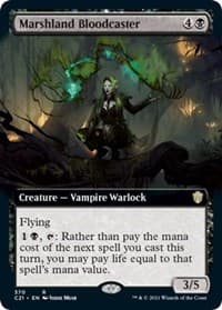 Marshland Bloodcaster (Extended Art) - Commander 2021 - Magic: The Gathering card