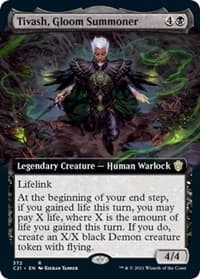 Tivash, Gloom Summoner (Extended Art) - Commander 2021 - Magic: The Gathering card