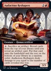 Audacious Reshapers (Extended Art) - Commander 2021 - Magic: The Gathering card