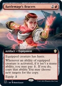 Battlemage's Bracers (Extended Art) - Commander 2021 - Magic: The Gathering card