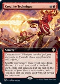 Creative Technique (Extended Art) - Commander 2021 - Magic: The Gathering card