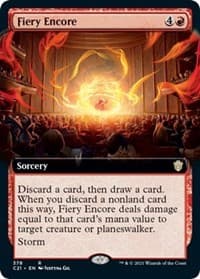 Fiery Encore (Extended Art) - Commander 2021 - Magic: The Gathering card