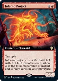 Inferno Project (Extended Art) - Commander 2021 - Magic: The Gathering card
