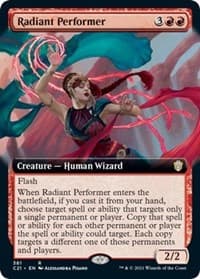 Radiant Performer (Extended Art) - Commander 2021 - Magic: The Gathering card