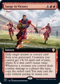 Surge to Victory (Extended Art) - Commander 2021 - Magic: The Gathering card
