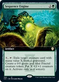 Sequence Engine (Extended Art) - Commander 2021 - Magic: The Gathering card