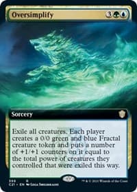 Oversimplify (Extended Art) - Commander 2021 - Magic: The Gathering card