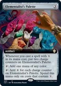 Elementalist's Palette (Extended Art) - Commander 2021 - Magic: The Gathering card