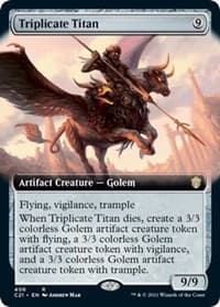 Triplicate Titan (Extended Art) - Commander 2021 - Magic: The Gathering card
