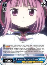 Towards the Uwasa, Iroha - Magia Record: Puella Magi Madoka Magica [Side Story] (Anime) - Weiss Schwarz card