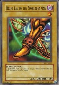 Right Leg of the Forbidden One - Dark Beginning 1 - YuGiOh card