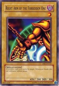Right Arm of the Forbidden One - Dark Beginning 1 - YuGiOh card