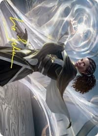 Clever Lumimancer Art Card (Gold-Stamped Signature) - Art Series: Strixhaven - Magic: The Gathering card