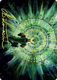 Verdant Mastery Art Card (Gold-Stamped Signature) - Art Series: Strixhaven - Magic: The Gathering card