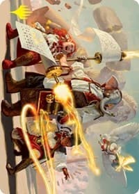 Lorehold Command Art Card (Gold-Stamped Signature) - Art Series: Strixhaven - Magic: The Gathering card