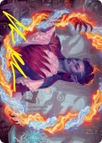 Rootha, Mercurial Artist Art Card (Gold-Stamped Signature) - Art Series: Strixhaven - Magic: The Gathering card