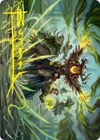 Witherbloom Command Art Card (Gold-Stamped Signature) - Art Series: Strixhaven - Magic: The Gathering card