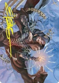 Valentin, Dean of the Vein Art Card (Gold-Stamped Signature) - Art Series: Strixhaven - Magic: The Gathering card