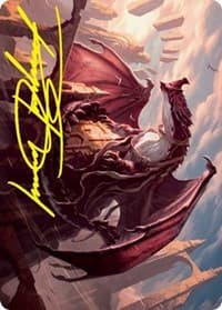 Velomachus Lorehold Art Card (Gold-Stamped Signature) - Art Series: Strixhaven - Magic: The Gathering card