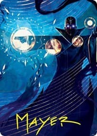 Negate Art Card (Gold-Stamped Signature) - Art Series: Strixhaven - Magic: The Gathering card