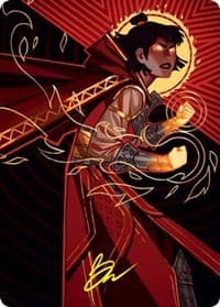 Infuriate Art Card (Gold-Stamped Signature) - Art Series: Strixhaven - Magic: The Gathering card