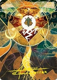 Lightning Bolt Art Card (Gold-Stamped Signature) - Art Series: Strixhaven - Magic: The Gathering card