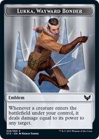 Emblem - Lukka, Wayward Bonder - Strixhaven: School of Mages - Magic: The Gathering card