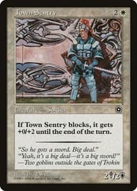 Town Sentry - Portal Second Age - Magic: The Gathering card