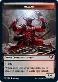 Avatar Token - Strixhaven: School of Mages - Magic: The Gathering card