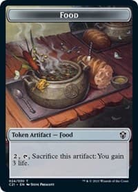 Food // Pest Double-Sided Token - Commander 2021 - Magic: The Gathering card