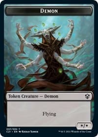 Demon // Fungus Beast Double-Sided Token - Commander 2021 - Magic: The Gathering card