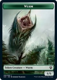 Wurm // Kraken Double-Sided Token - Commander 2021 - Magic: The Gathering card