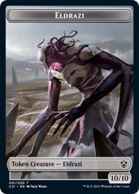 Eldrazi // Champion of Wits Double-Sided Token - Commander 2021 - Magic: The Gathering card