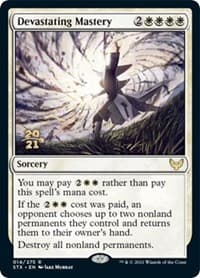 Devastating Mastery - Prerelease Cards - Magic: The Gathering card
