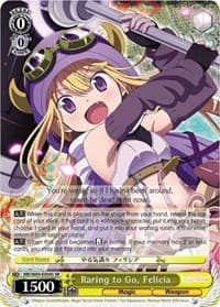 Raring to Go, Felicia (SR) - Magia Record: Puella Magi Madoka Magica [Side Story] (Anime) - Weiss Schwarz card