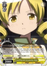Unsettling Self-Introduction, Mami - Magia Record: Puella Magi Madoka Magica [Side Story] (Anime) - Weiss Schwarz card