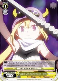 Magical Girl Transformation, Felicia - Magia Record: Puella Magi Madoka Magica [Side Story] (Anime) - Weiss Schwarz card