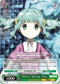Where I Belong, Sana - Magia Record: Puella Magi Madoka Magica [Side Story] (Anime) - Weiss Schwarz card