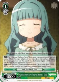 Using Her New Year's Money, Sana - Magia Record: Puella Magi Madoka Magica [Side Story] (Anime) - Weiss Schwarz card