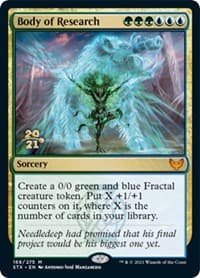 Body of Research - Prerelease Cards - Magic: The Gathering card