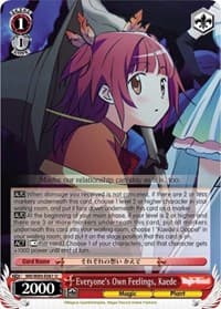 Everyone's Own Feelings, Kaede - Magia Record: Puella Magi Madoka Magica [Side Story] (Anime) - Weiss Schwarz card