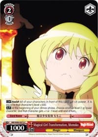 Magical Girl Transformation, Momoko - Magia Record: Puella Magi Madoka Magica [Side Story] (Anime) - Weiss Schwarz card