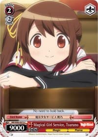 Magical Girl Service, Tsuruno - Magia Record: Puella Magi Madoka Magica [Side Story] (Anime) - Weiss Schwarz card