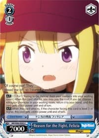 Reason for the Fight, Felicia - Magia Record: Puella Magi Madoka Magica [Side Story] (Anime) - Weiss Schwarz card