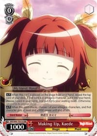 Making Up, Kaede (RRR) - Magia Record: Puella Magi Madoka Magica [Side Story] (Anime) - Weiss Schwarz card