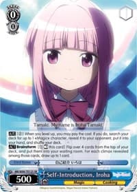 Self-Introduction, Iroha (SR) - Magia Record: Puella Magi Madoka Magica [Side Story] (Anime) - Weiss Schwarz card
