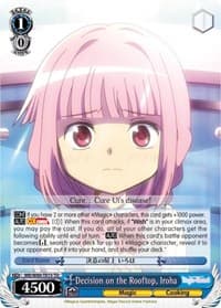 Decision on the Rooftop, Iroha - Magia Record: Puella Magi Madoka Magica [Side Story] (Anime) - Weiss Schwarz card