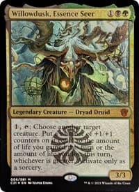 Willowdusk, Essence Seer (Display Commander) - Thick Stock - Commander 2021 - Magic: The Gathering card